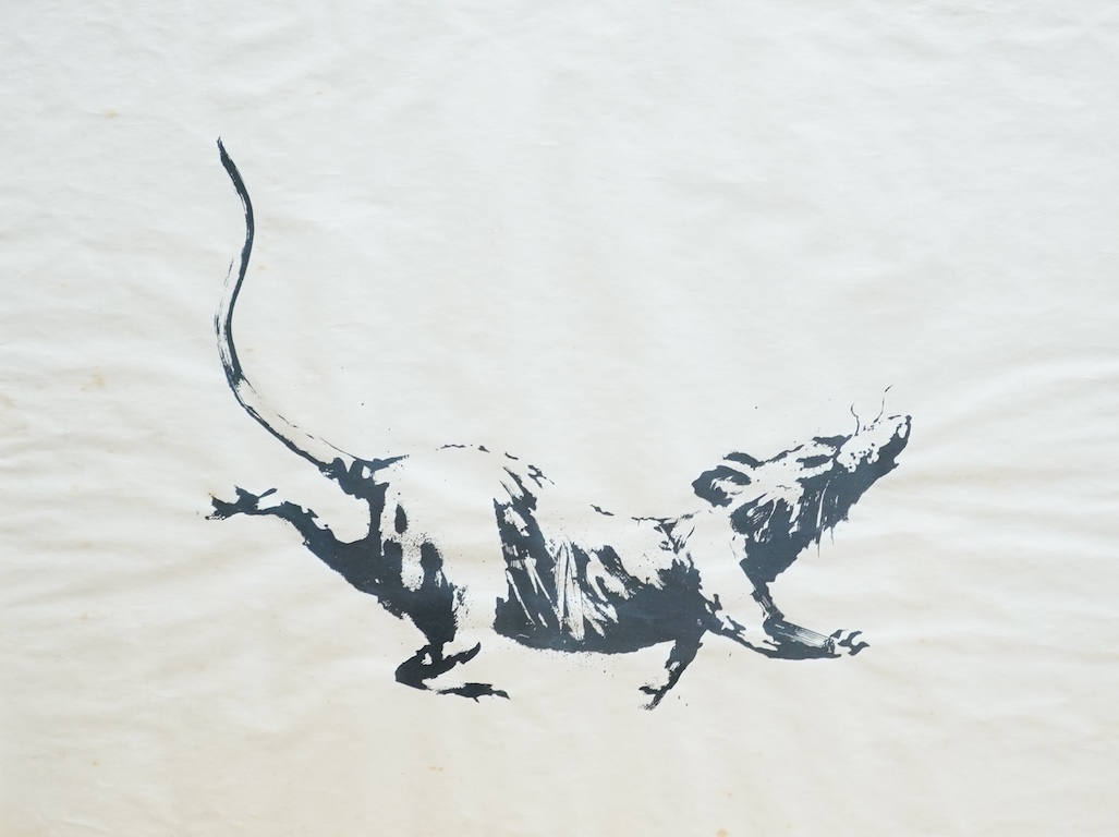 After Banksy, ‘GDP Rat’, unsigned, screenprint on paper, 38 x 50cm